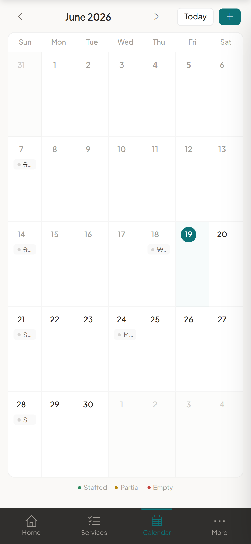 PraisePro on mobile - your team's schedule in their pocket